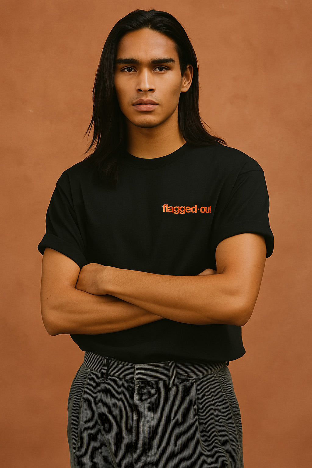 Red Flag Black Tee
