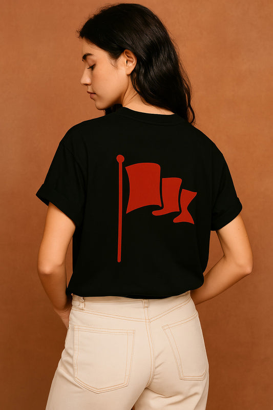 Red Flag Black Tee